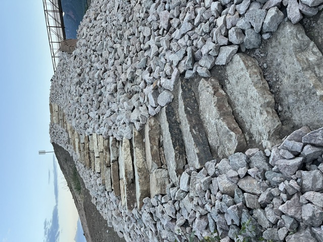 New stone stairs along the Palmer Lake shoreline