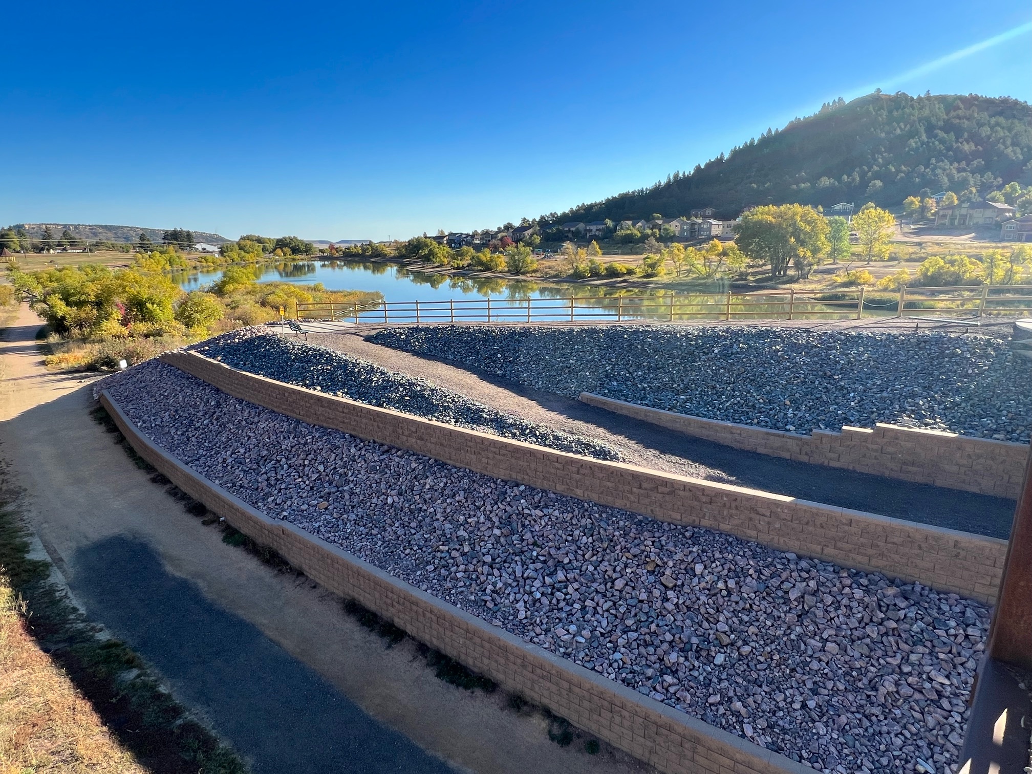 Improved walkways around Palmer Lake